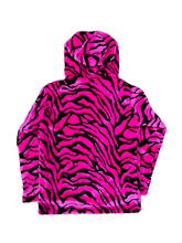 Load image into Gallery viewer, Limited Edition Reversible PINK TIGER FAUX FUR JACKET ( Small )