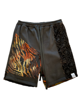 Load image into Gallery viewer, Limited Edition BURNOUT TIGER PATCHWORK SHORTS ( M/L - XL/XXL )
