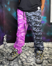 Load image into Gallery viewer, Limited Edition PURP N BLACK CAMO Pants ( 32-34” elastic waist )
