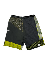 Load image into Gallery viewer, 1 of 1 SACRED GREEN PATCHWORK SHORTS ( 2XL elastic waist )