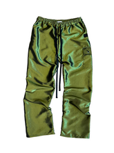 Load image into Gallery viewer, Limited Edition GREEN NYLON STRAIGHT LEG PANTS  ( M/L 32-36” waist )