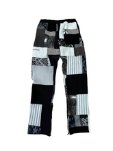 Load image into Gallery viewer, 1 of 1 BLK N WHT 2 PATCHWORK PANTS - S/M