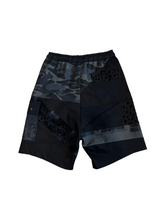 Load image into Gallery viewer, BLACC TARANTINO Patchwork Shorts ( 30-32” elastic waist )