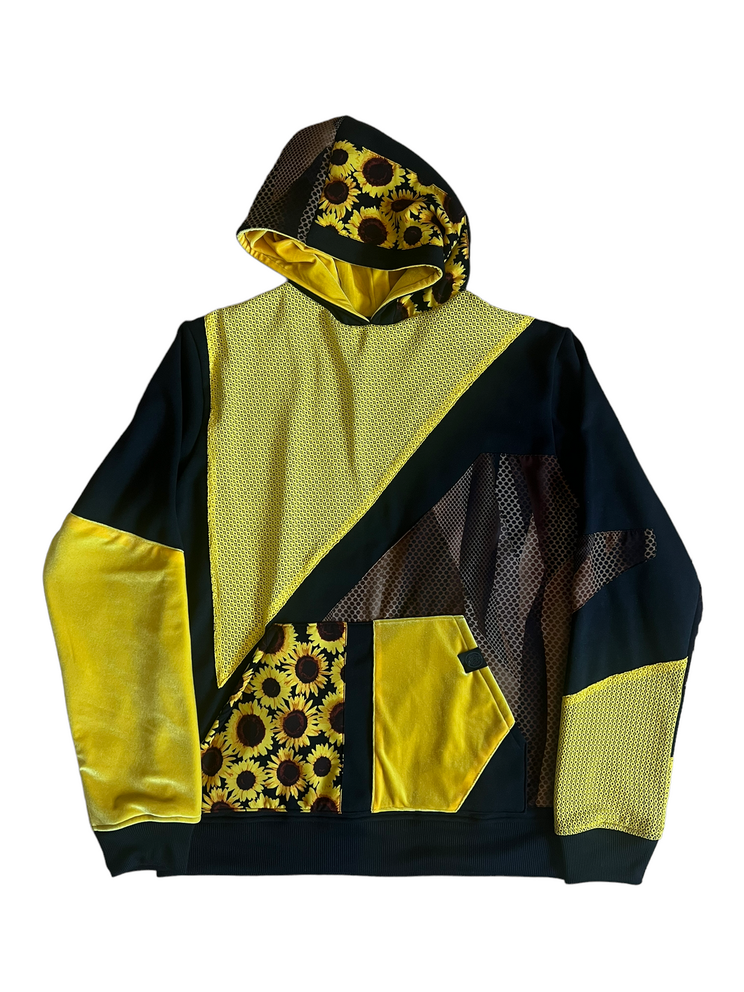 1 of 1 SUNFLOWRZ PATCHWORK HOODIE ( Large )