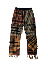 Load image into Gallery viewer, 1 of 1 ORANGE SUNSHINE SHEMAGH PATCHWORK PANTS ( M/L 32-36” waist )