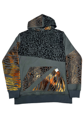 Load image into Gallery viewer, 1 of 1 ANML KiiNG PATCHWORK HOODIE ( 2XL )
