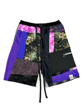 Load image into Gallery viewer, 1 of 1 PURPPL STUFF PATCHWORK SHORTS (M/L elastic waistband with drawstring)