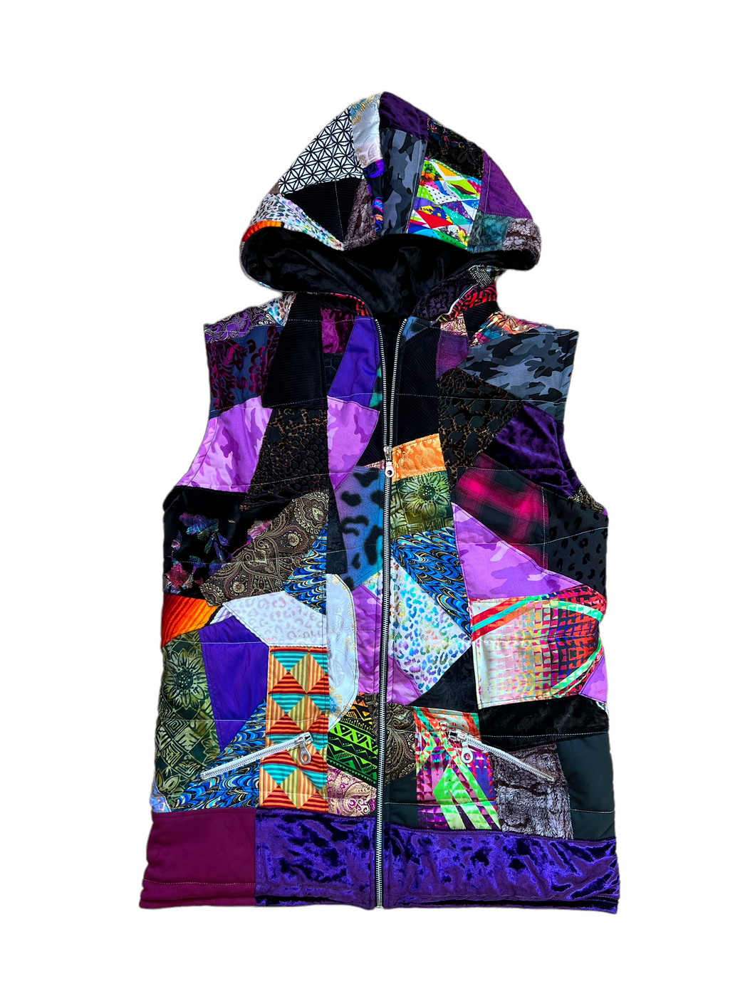 1 of 1 PUFFY PATCHWORK VEST ( Large )
