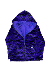 Load image into Gallery viewer, Reversible PURPLE TIGER and PURPLE NYLON Jacket