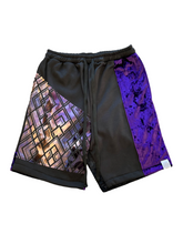 Load image into Gallery viewer, 1 of 1 PRUPL DRiiPPN PATCHWORK SHORTS