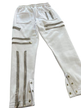Load image into Gallery viewer, 1 of 1 WHITE FLEECE BONDAGE PANTS ( Mens MEDIUM )