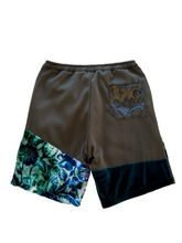 Load image into Gallery viewer, Limited Edition MIDNIGHT BLUZ BURNOUT PATCHWORK SHORTS ( M/L - XL/2XL )