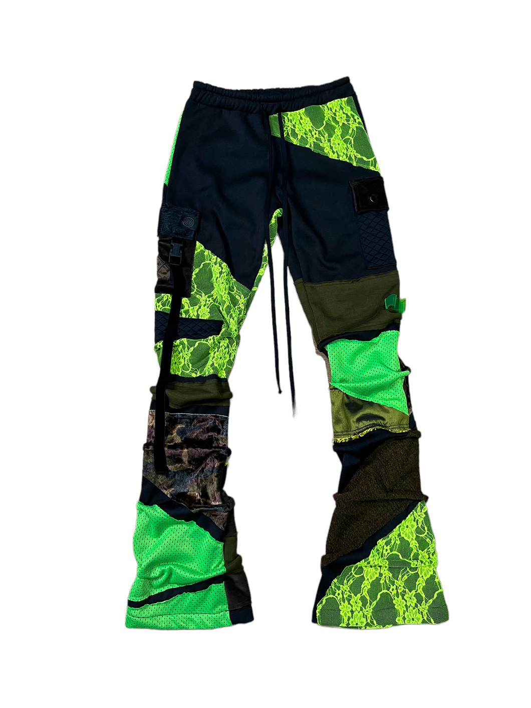 1 of 1 JUNGLE SLIME PATCHWORK PANTS - Womens Small