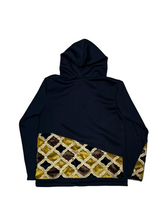 Load image into Gallery viewer, Gold Burnout Velvet zip up