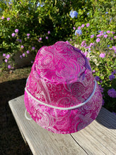 Load image into Gallery viewer, PINK PAISLEY N PURPL NYLON BUCKET HAT