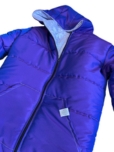 Load image into Gallery viewer, PURPLE SHIMMY NYLON PUFF JACKET ( All sizes )