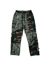 Load image into Gallery viewer, 1 of 1 CAMO PATCHWORK BONDAGE STYLE PANTS (M/L