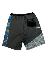 Load image into Gallery viewer, 1 of 1 DEEP BLUU PATCHWORK SHORTS ( XL )