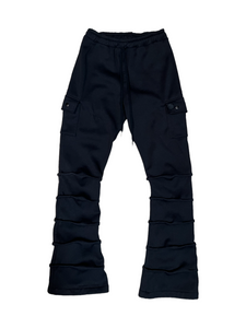 Black Fleece Stacked Pants (Womens sizes)